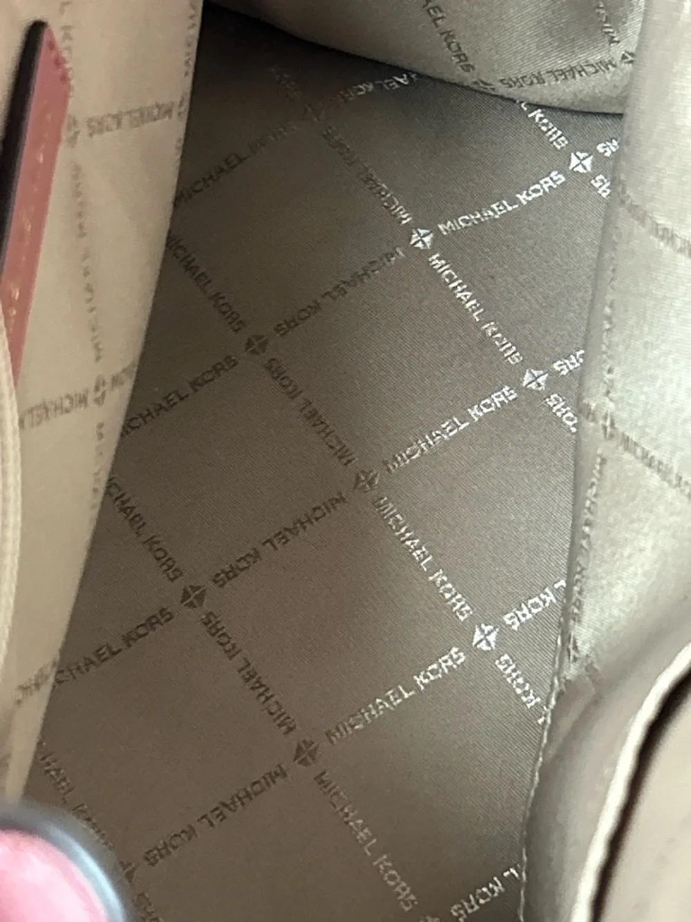 Michael Kors Rose Pink Leather Satchel with Gold-Tone Charm Approx. 12 x 10 x 6 - Picture 8 of 15